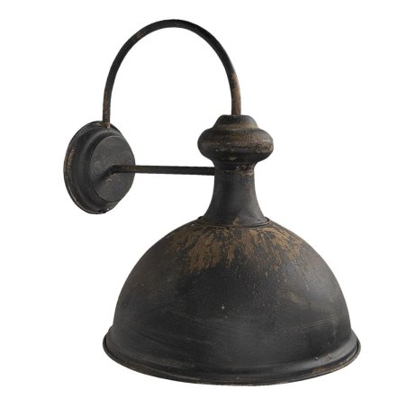 Nástenná industriálna lampa tmavá