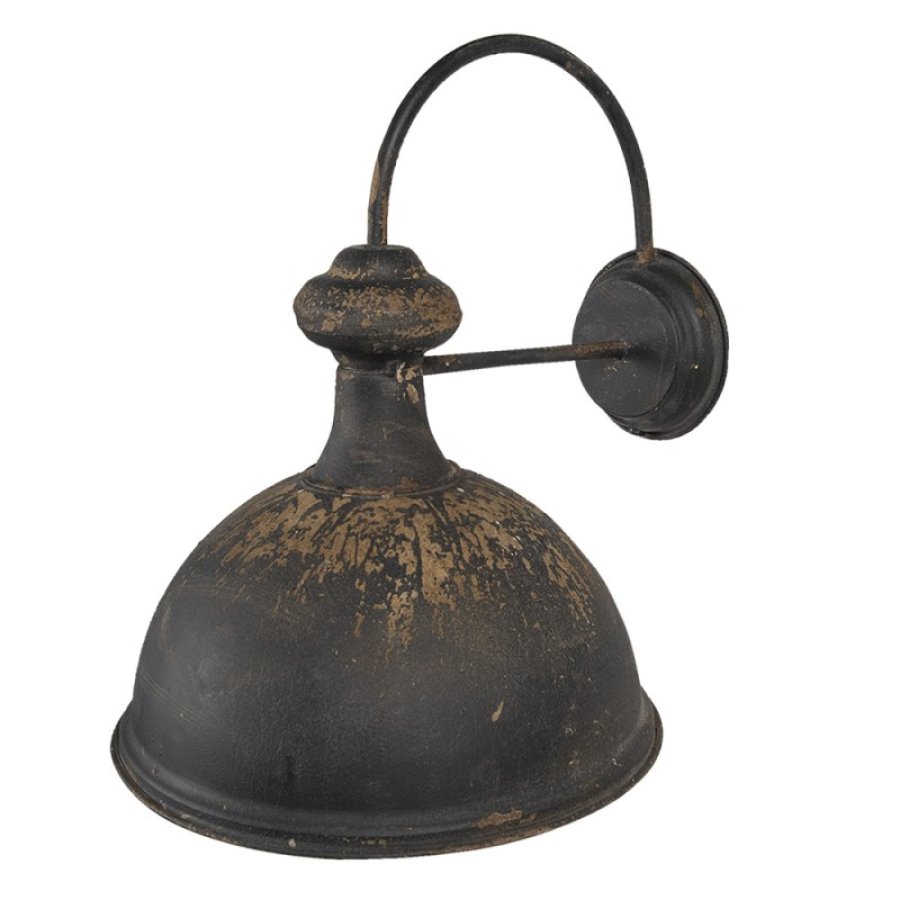 Nástenná industriálna lampa tmavá