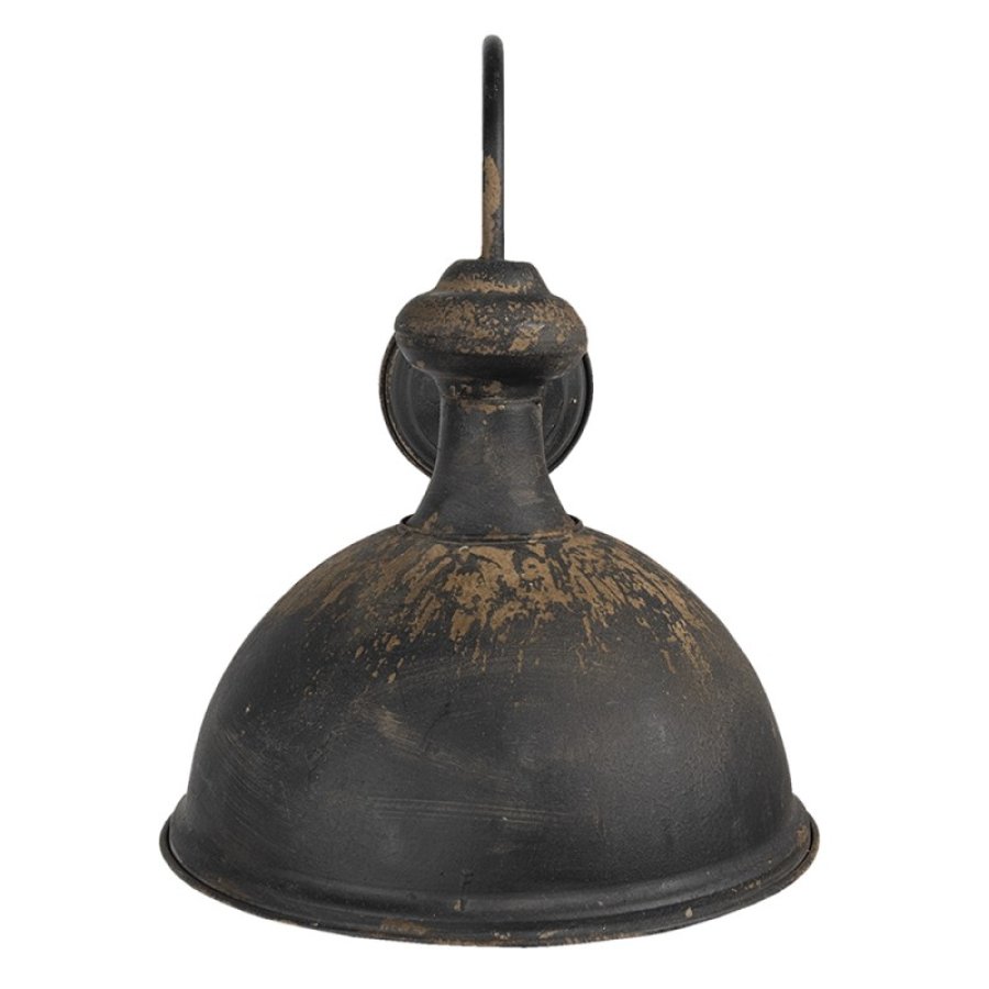 Nástenná industriálna lampa tmavá