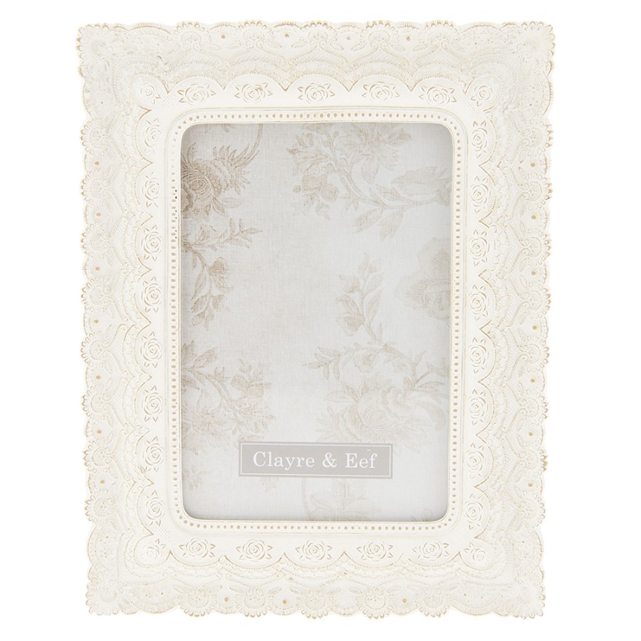 Biely fotorámik 10 × 15 cm | Clayre & Eef | PALAST