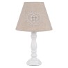 Stolová  vintage biela lampa so srdcom |