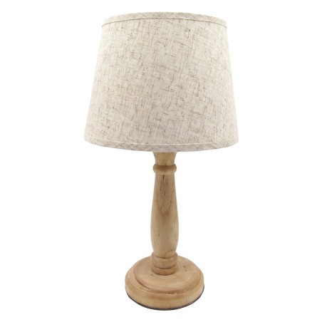 Prírodná drevená stolová lampa