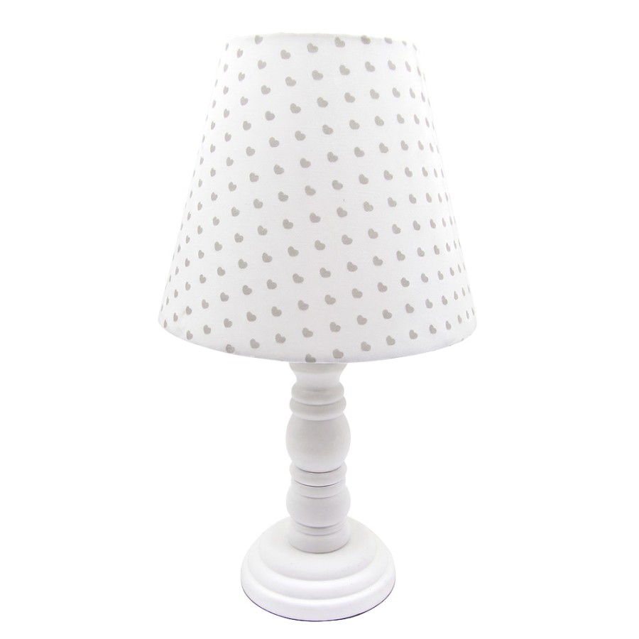 Romantická stolná lampa so srdiečkami
