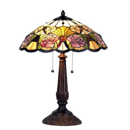 Stolná lampa Tiffany FLOWERS