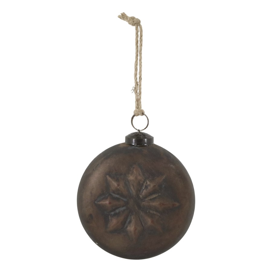 Vianočná guľa Antique Mocca 10 cm