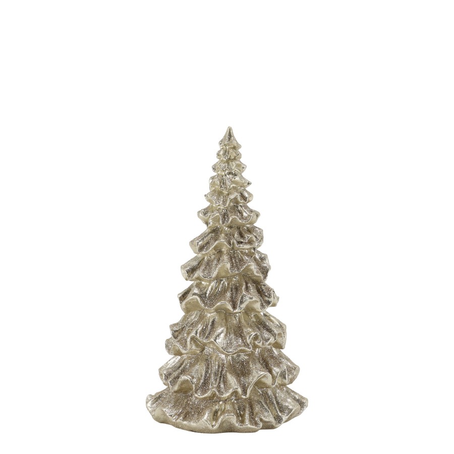 Vianočný stromček s glitrami Champagne 25 cm