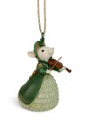 Myška muzikantka – vianočná ozdoba 9 cm