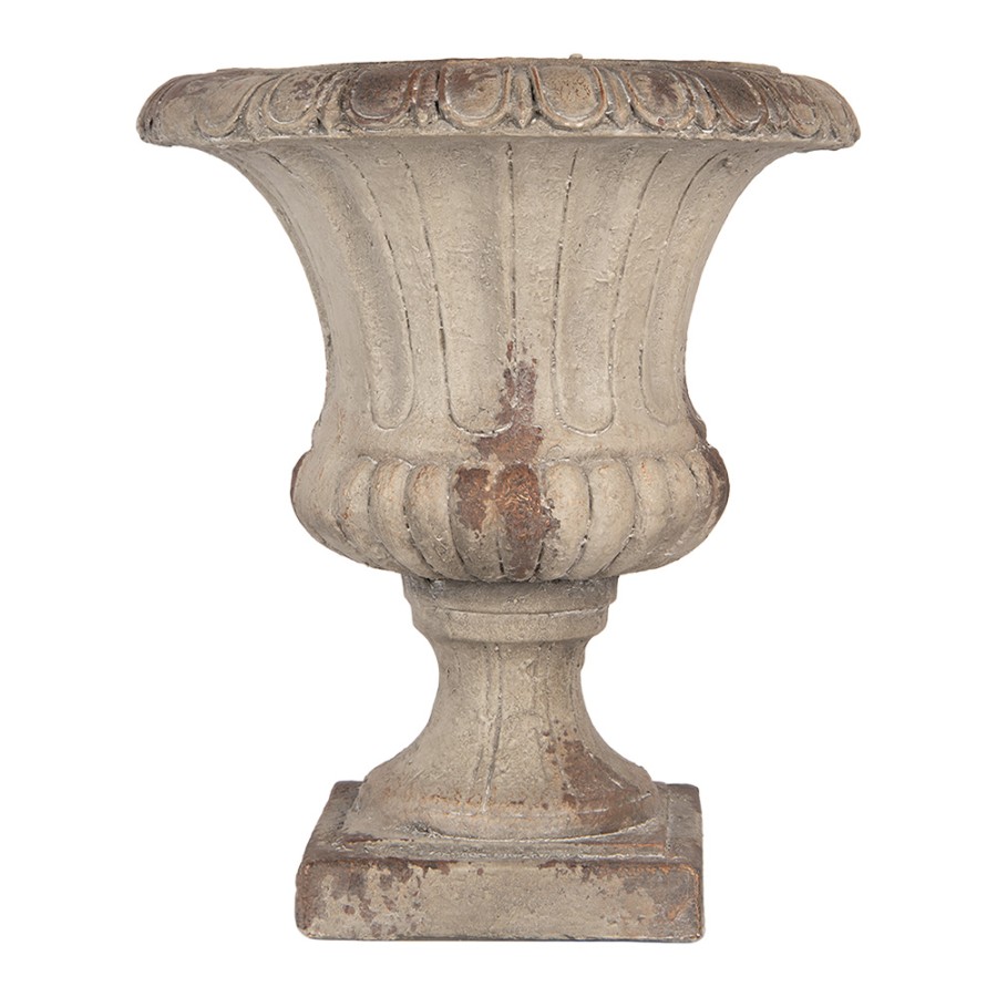 Béžový dekoratívny kvetináč na podstavci | PALAST