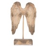 Keramické anjelské krídla na podstavci – béžová patina, 62 cm