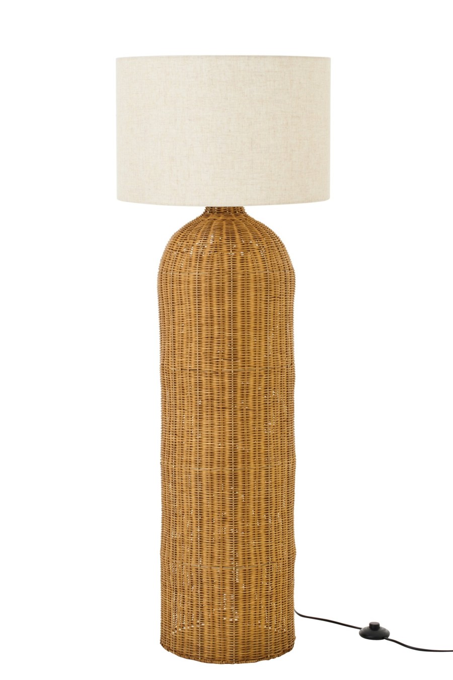 Stojacia lampa Cylinder prírodná ecru L