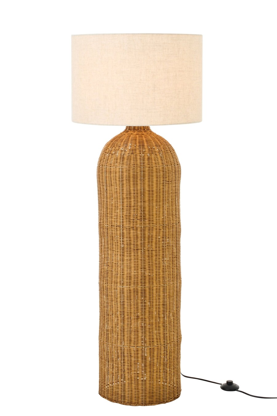 Stojacia lampa Cylinder prírodná ecru L