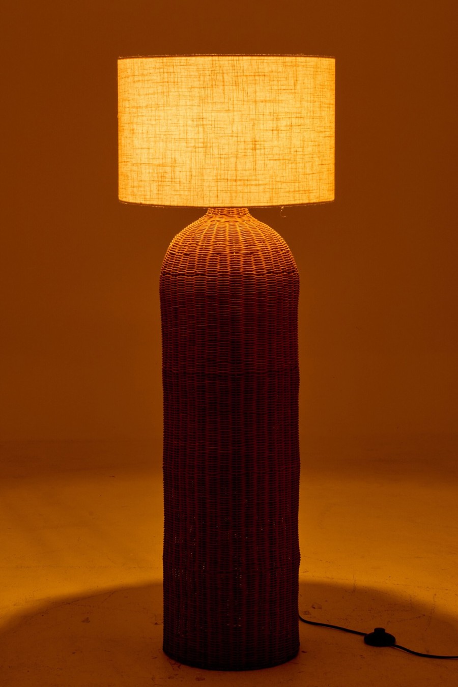 Stojacia lampa Cylinder prírodná ecru L