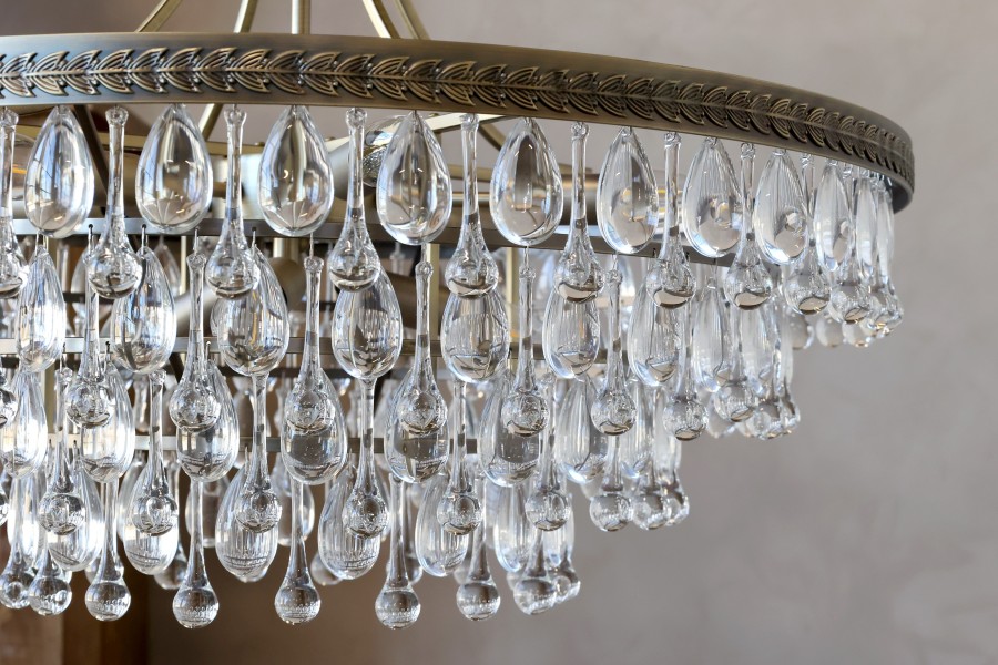 Luster Versailles so sklenenými kvapkami