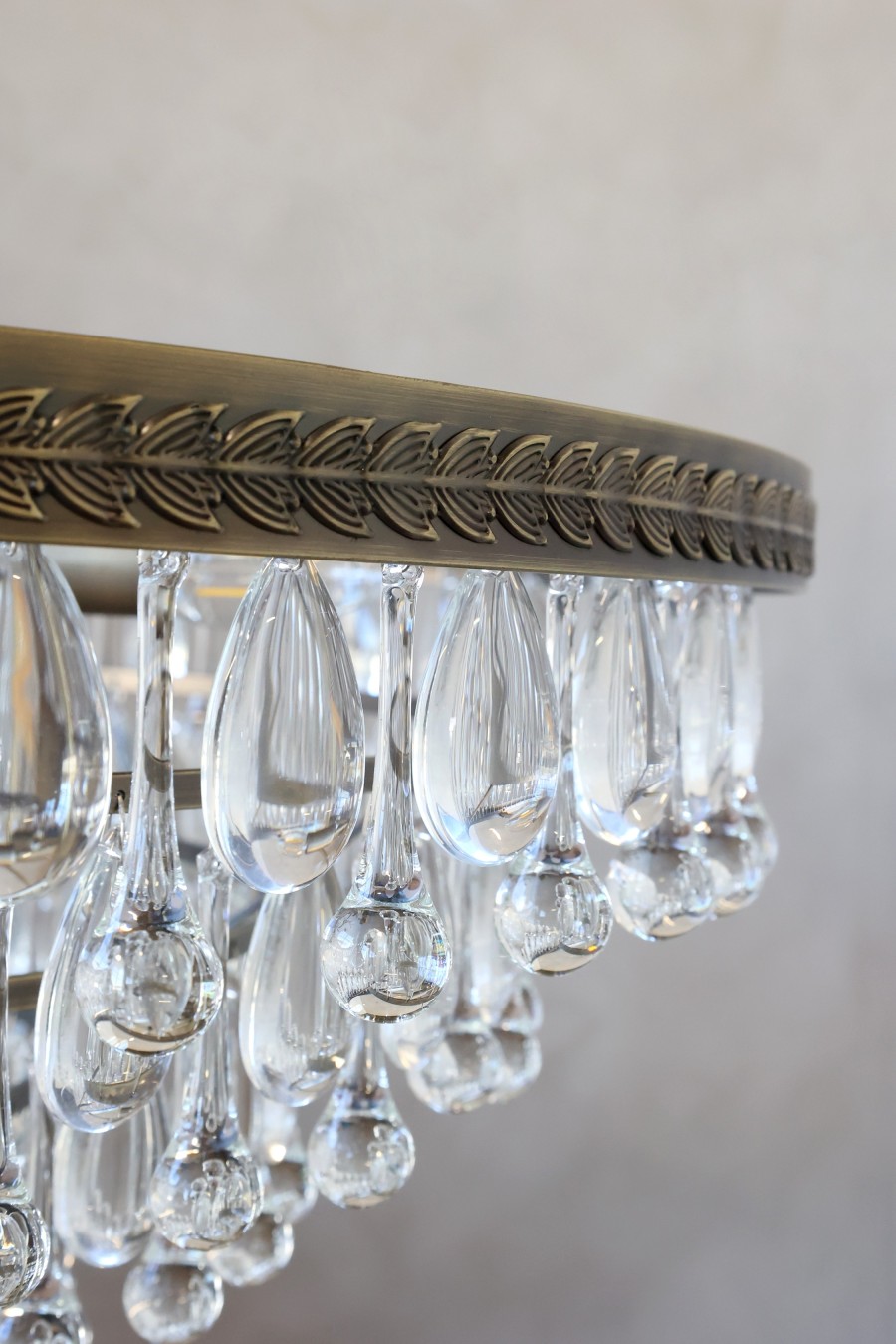 Luster Versailles so sklenenými kvapkami