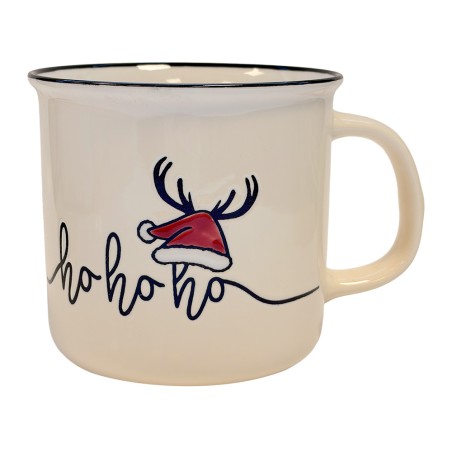 Vianočný porcelánový hrnček HO HO HO