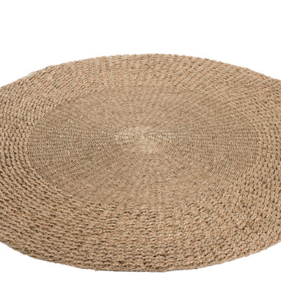 Prírodný ratanový koberec okrúhly 120cm