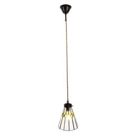 Závesná lampa Tiffany white