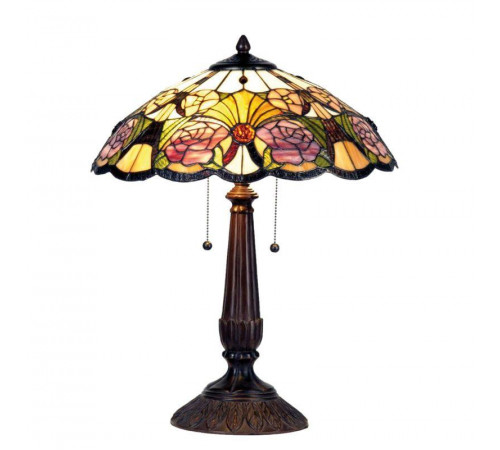 Stolná lampa Tiffany FLOWERS