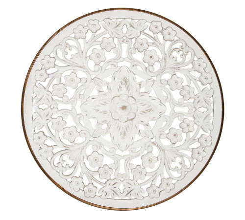 Nástenná dekorácia - mandala  biela
