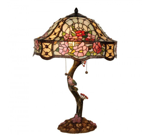 Stolná lampa Tiffany Bird