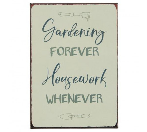 Tabuľka Gardening forever 